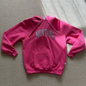 EUC Ladies M Montana Hoodie Sweatshirt - Hot Pink
